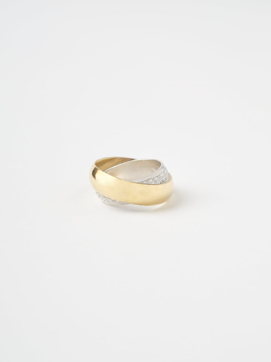 Bague l'étreinte BAGUE ombre claire