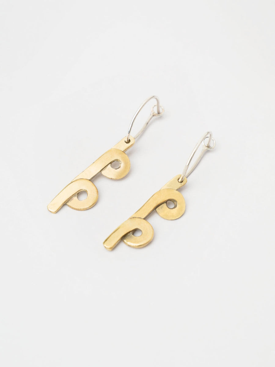 Créoles fontaines BOUCLES D'OREILLES ombre claire