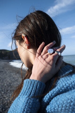 Earcuff souplesse BOUCLES D'OREILLES ombre claire