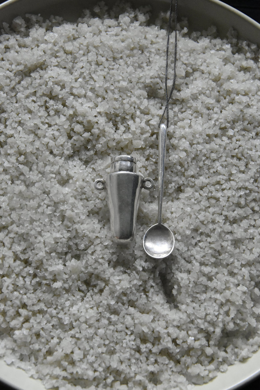 Pendentif cuillère en argent COLLIER ombre claire