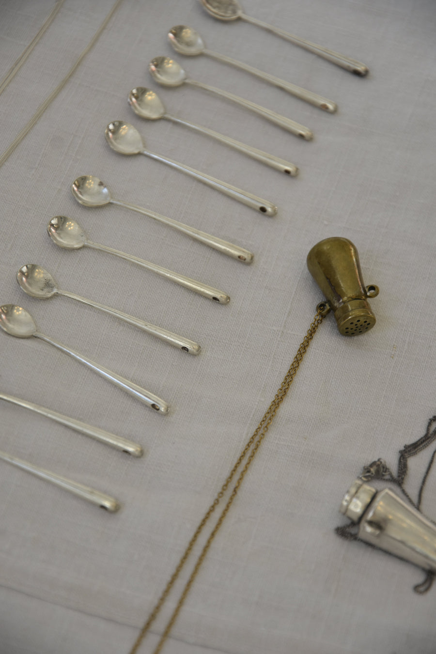 Pendentif poivrière bronze COLLIER ombre claire